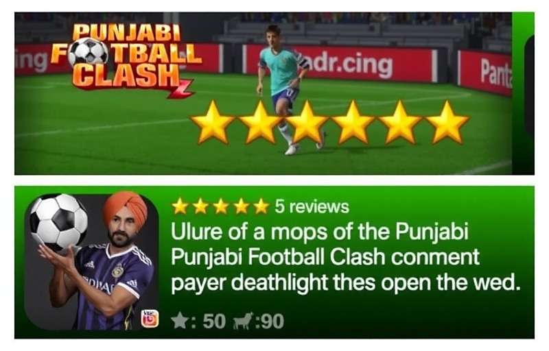 Punjabi Football Clash Player Reviews Punjabi Football Clash player reviews showing 5-star ratings and positive comments